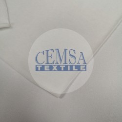 Velour Fabric 65% Bamboo 15% Cot 20% Pes | White 1-1348