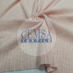 Chain Pointelle Ribana Fabric 50% Cot 50% Pes | Pink Chain Pointelle Ribana Fabric 50% Cot 50% Pes | Pink
