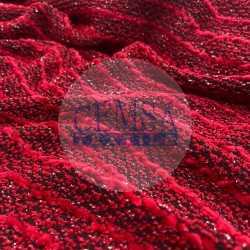 Knitted Jacquard Fabric 25% Cot 25% Pes 45% Acr 5% Lurex | 2342-26