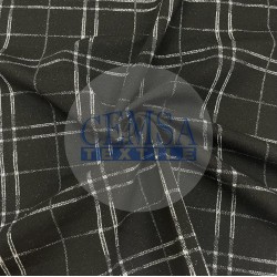 Knitted Jacquard Fabric 55% Pes 25% Vsc 15% Lurex | 5337-01G