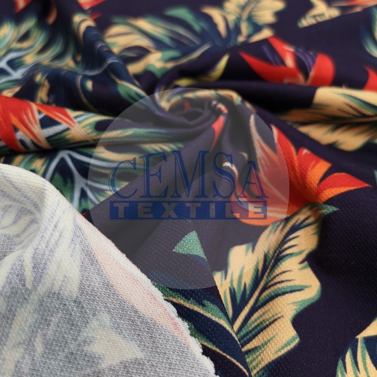 Pique Fabric 95% Cotton 5% Ea | 85386_V1