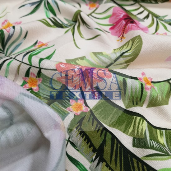 Pique Fabric 95% Cotton 5% Ea | 85390_V1