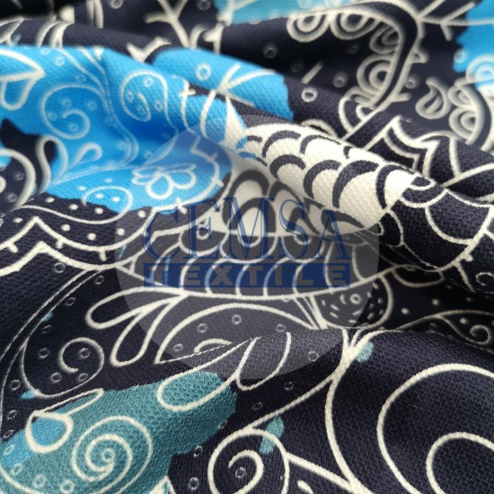 Pique Fabric 95% Cotton 5% Ea | 85382_V1