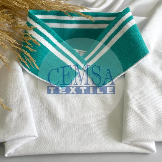 Pique Fabric 92% Cotton 8% Ea | White Cemsa Textile