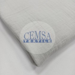 Crinkle Double Gauze 100% Cotton | LIGHT GREY | 2C13 Crinkle Double Gauze 100% Cotton | LIGHT GREY | 2C13
