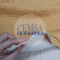 Multy (4x) Muslin 100% Cotton | Mustard-Natural-2