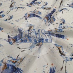 Printed Muslin | 100% Cotton | Stork Printed Muslin | 100% Cotton | Stork