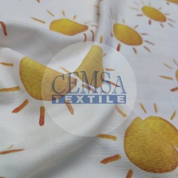 Printed Muslin | 100% Cotton | Summer Sun Printed Muslin | 100% Cotton | Summer Sun