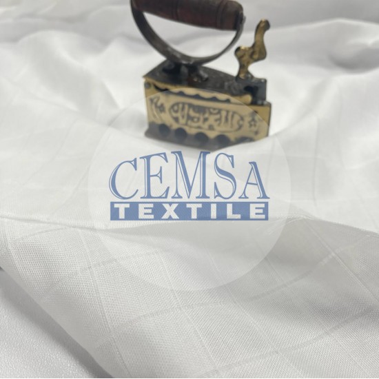Muslin 70% Bamboo 30% Cotton | White Cemsa Textile