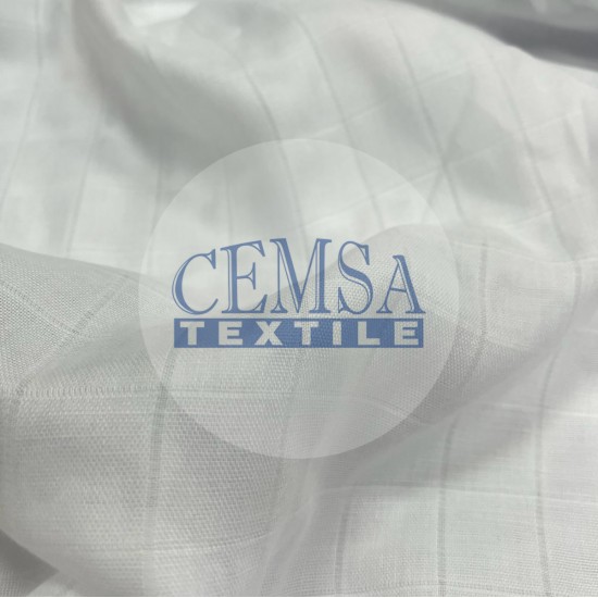 Muslin 70% Bamboo 30% Cotton | White Cemsa Textile