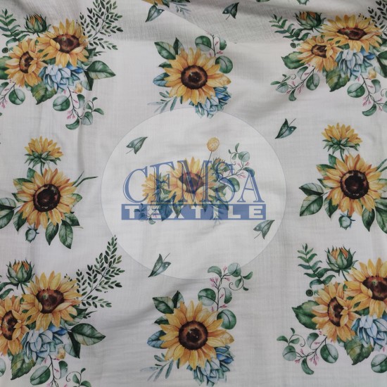 Printed Crinkle Muslin | 100% Cotton | MPF Cemsa Textile
