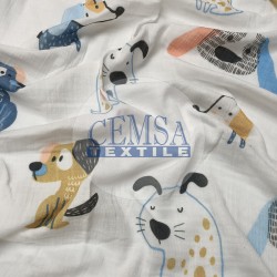 Printed Crinkle Muslin | 100% Cotton | MPD