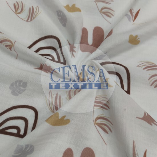 Printed Crinkle Muslin | 100% Cotton | MPC Cemsa Textile