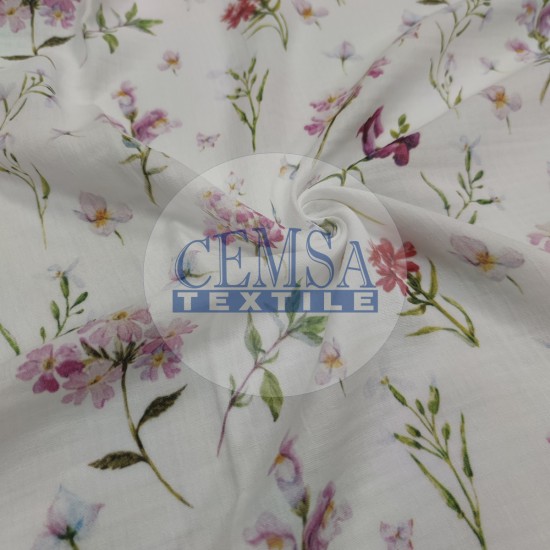 Printed Crinkle Muslin | 100% Cotton | MPFF Cemsa Textile
