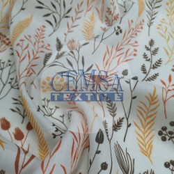 Printed Muslin | 100% Cotton | Autumn Branchs