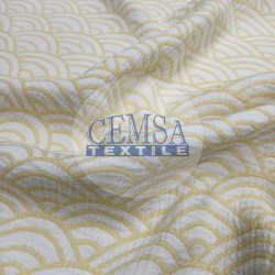 Jacquard Multi Muslin | 100% Cotton | Yellow Sunrise Jacquard Multi Muslin | 100% Cotton | Yellow Sunrise