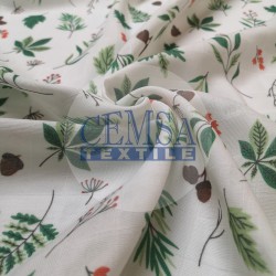 Printed Muslin | 100% Cotton | Little Branches