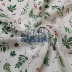 Printed Muslin | 100% Cotton | Little Branches