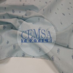Printed Bamboo Muslin 70% Bamboo 30% Cot | Paper Ship Printed Bamboo Muslin 70% Bamboo 30% Cot | Paper Ship