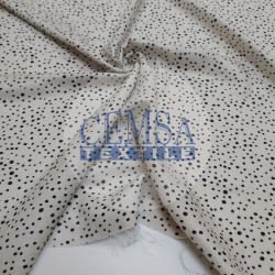 Printed Bamboo Muslin 70% Bamboo 30% Cotton | Dotted Printed Bamboo Muslin 70% Bamboo 30% Cotton | Dotted