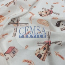Printed Muslin | 100% Cotton | Mills