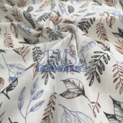 Printed Muslin | 100% Cotton | Soft Branches Printed Muslin | 100% Cotton | Soft Branches