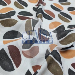Printed Muslin | 100% Cotton | Coffee Bean