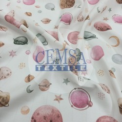 Printed Muslin | 100% Cotton | Galaxy