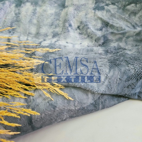 Three Thread Fleece 100% Cotton | Batik Indigo Cemsa Textile