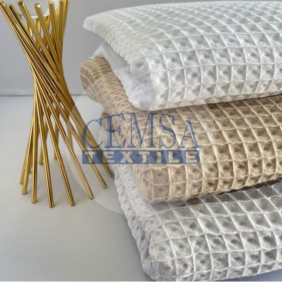 Woven Waffle 100% Cotton | 12 mm | BW-01 Cemsa Textile