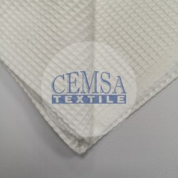 Woven Waffle 100% Cotton | 7 mm | W01 - O.White