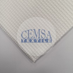 Woven Waffle 100% Cotton | 7 mm | W01 - O.White