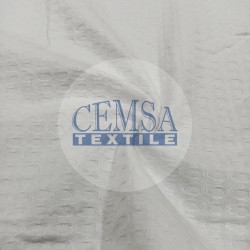 Hotel Pique Fabric | 100% Cotton | White