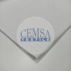 Hotel Pique Fabric | 100% Cotton | White