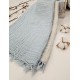 4-Layer Double-Sided Blue Muslin Baby and Kids Blanket | 110 x 110 cm Cemsa Textile
