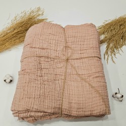 4-Layer Double-Sided Rose Muslin Blanket - Double Size | 230 x 240 cm