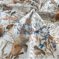 Printed Knitted Waffle 100% Cotton | Fairy Tale