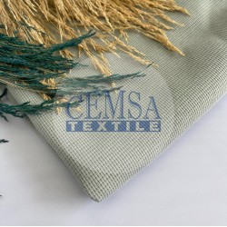 Plain Knitted Waffle 100% Cotton | Soft Green