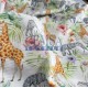 Printed Knitted Waffle 100% Cotton | Animals Cemsa Textile