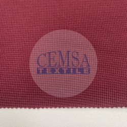 Plain Knitted Waffle 100% Cotton | Dark Red