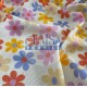Printed Knitted Waffle Pique Fabric PW_FLWR Printed Knitted Waffle 100% Cotton | Flowers