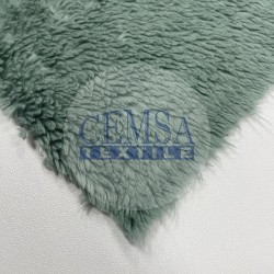 Lambskin Plush Fabric | 95% Cotton 5% Pes | Green