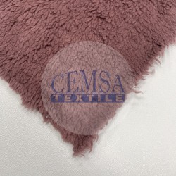 Lambskin Plush Fabric | 95% Cotton 5% Pes | Pink