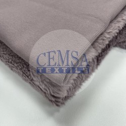 Lambskin Plush Fabric | 95% Cotton 5% Pes | Purple Lambskin Plush Fabric | 95% Cotton 5% Pes | Purple