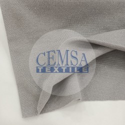 Rib Fabric | 100% Cotton | Glitter Grey