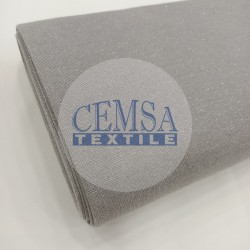 Rib Fabric | 100% Cotton | Glitter Grey