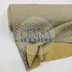 Rib Fabric | 100% Cotton | Yellow Dotted