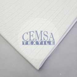 Ecru Pointelle Rib / Transfer Rib Fabric 100% Cotton | Model-7 Ecru Pointelle Rib / Transfer Rib Fabric 100% Cotton | Model-7