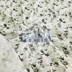Printed Pointelle Rib / Transfer Rib Fabric 100% Cotton | 93319_V1 Printed Pointelle Rib / Transfer Rib Fabric 100% Cotton | 93319_V1