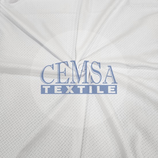 Optic White Pointelle Rib / Transfer Rib Fabric 100% Cotton | Model-12 Cemsa Textile